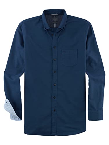 OLYMP Herren Freizeithemd Langarm Casual,Oxfort,modern fit,Button-Down-Kragen,Marine 18,L von OLYMP