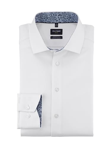 OLYMP Herren Oberhemd Langarm Luxor 24/Seven,Twill,465 Modern Fit 20,19 Global Kent,Weiss 00,45 OLYMP Herren Oberhemd Langarm Luxor 24/Seven,Twill,465 Modern Fit 20,19 Global Kent,Weiss 00,45 von OLYMP