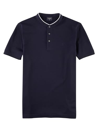 OLYMP Herren Polo-Shirt Kurzarm Casual.Wirk,Einfarbig,Regular fit,Marine 18,XL von OLYMP