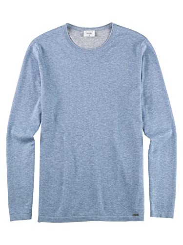 OLYMP Herren Pullover Rundhals Level Five Strick,Uni,Body fit,Sky 74,XL von OLYMP