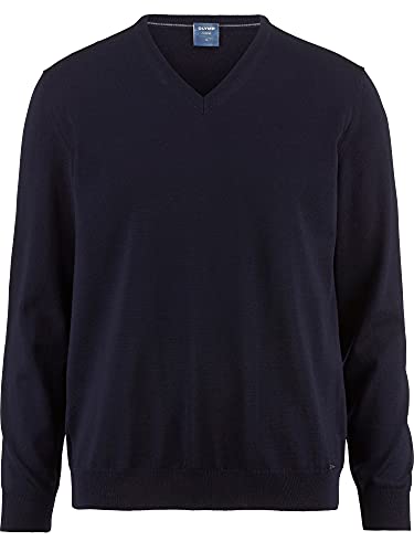 OLYMP Herren Pullover V-Ausschnitt Strick,Uni,modern fit,Marine 18,4XL von OLYMP