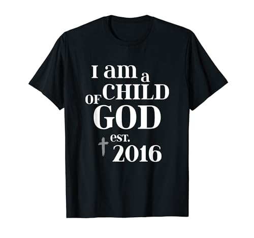 Ich bin ein Kind Gottes Est 2016 Faith Christian 8. Geburtstag T-Shirt von OMG Its My Birthday Happy Birthday Shirts