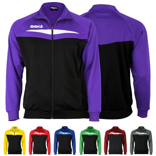 OMKA Optima Herren Trainingsjacke Sportjacke Joggingjacke in der 5x Farben, Hemdgröße:50, Farbe:Lila OMKA Optima Herren Trainingsjacke Sportjacke Joggingjacke in der 5x Farben, Hemdgröße:50, Farbe:Lila von OMKA