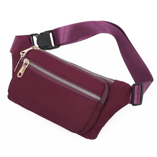 Gürteltasche für Damen Lässige Damen-Hüfttasche, Laufsport-Hüfttasche, Outdoor (Farbe : Lila, Size : 22x5x14cm) von ONDIAN