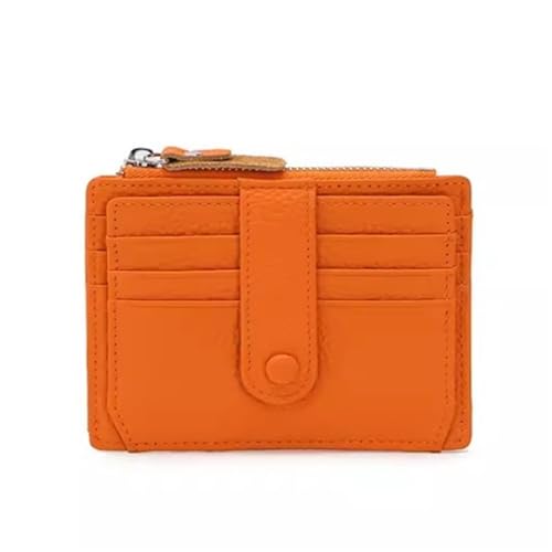 ONDIAN Kreditkartenetui Kompakter Kartenhalter for Führerscheinkarten for Herren und Damen für Frauen Männer (Farbe : Orange, Size : 11.8x0.5x9.5cm) von ONDIAN