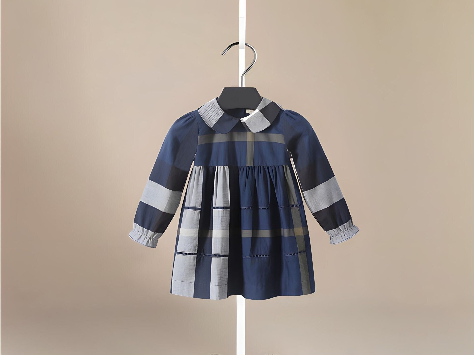 Kleines Mädchen Kleid, Baby Kleider, Kariertes Kleid Für Kinder, Kleinkind Baumwolle Kleider von ONEAKIDS