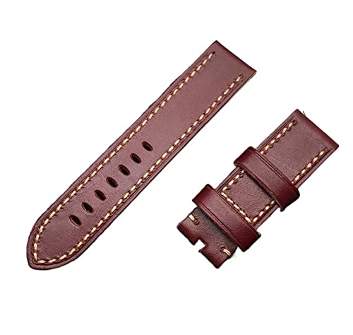 ONECMN 22 mm, 24 mm, 26 mm dick, Vintage-Stil, echtes Rindsleder, handgefertigt, für Herren mit Schnalle, 22mm no buckle, Achat von ONECMN