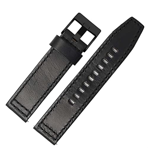 ONECMN Uhrenarmband für Fossil JR1354|1487|1424, Retro-Schnellverschluss, echtes Leder, Dieselarmband, schwarz, dunkelbraun, 22 mm, 24 mm, 24 mm, Achat von ONECMN