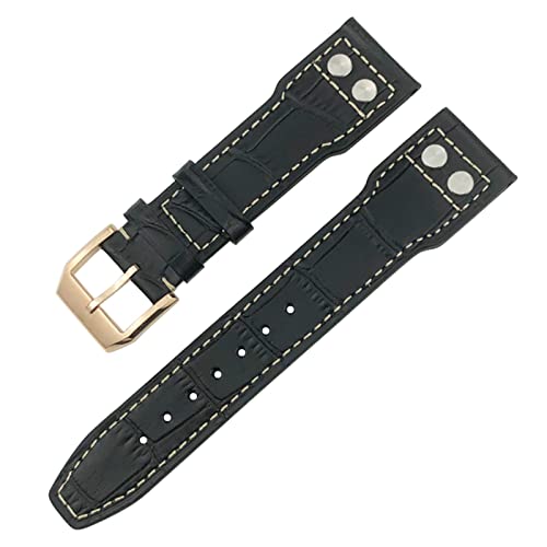 ONECMN Uhrenarmband für IWC IW3777 IW3270 Mark 18 Big Pilot's Watch Armband aus weichem Rindsleder, 20 mm, 21 mm, 22 mm, Lederarmband, 20 mm, Achat von ONECMN