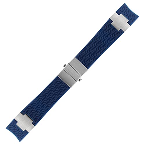 ONECMN Wasserdichtes Uhrenarmband für Ulysse Nardin, Silikon-Gummi-Uhrenarmband, Sport-Armband, Ersatzzubehör, Teile, 22 mm, Achat von ONECMN