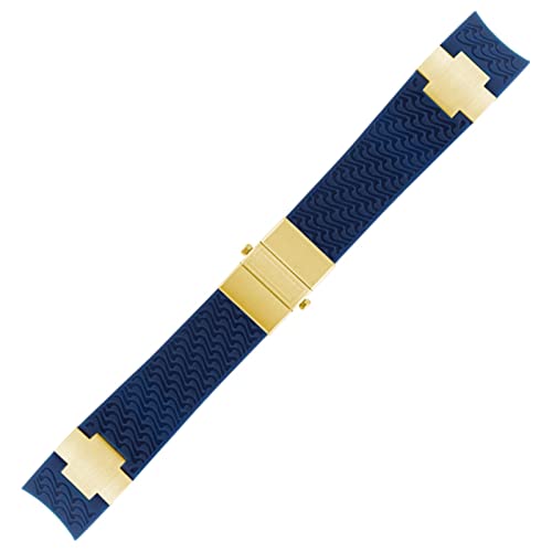 ONECMN Wasserdichtes Uhrenarmband für Ulysse Nardin, Silikon-Gummi-Uhrenarmband, Sport-Armband, Ersatzzubehör, Teile, 22 mm, Achat von ONECMN