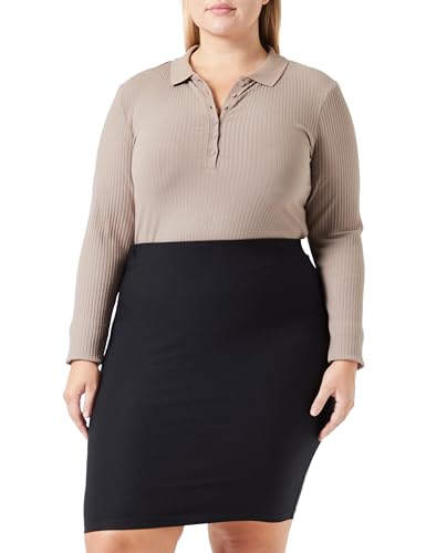 ONLY CARMAKOMA Damen CARLILA HW Knee Pencil Skirt TLR Minirock, Black, 52 von ONLY Carmakoma