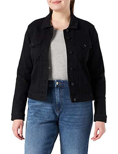 ONLY CARMAKOMA Damen CARWESPA LS Jacket Black DNM Jacke, 50 von ONLY Carmakoma