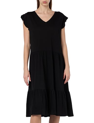 ONLY CARMAKOMA Damen CARMAY Life Cap SL Frill Dress JRS NOOS Midikleid, Black, X-Large von ONLY Carmakoma