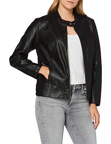 ONLY Carmakoma Damen CARROBBER Faux Leather Jacket NOOS Lederjacke, Schwarz, 44 von ONLY Carmakoma