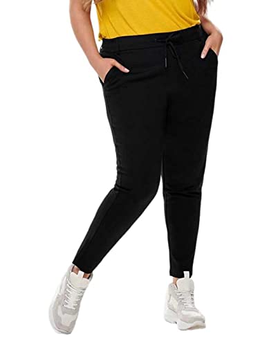 ONLY Carmakoma Damen Cargoldtrash Classic Pant Noos Hose, Schwarz, 54W / 32L EU von ONLY Carmakoma