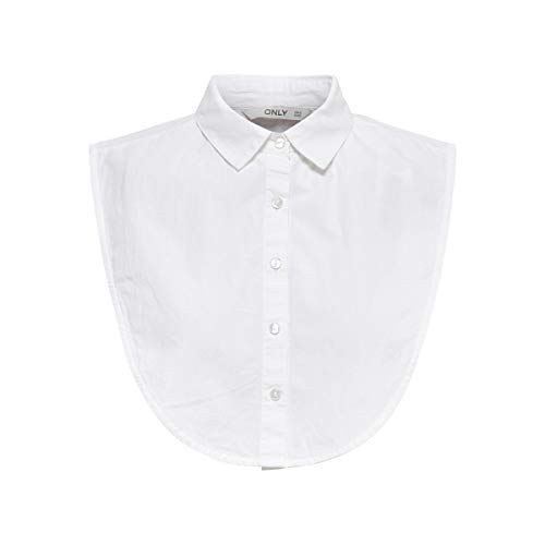 ONLY Damen ONLSHELLY Life Weaved Collar Acc NOOS Halstuch, Weiß (Bright White Bright White), ONE Size von ONLY