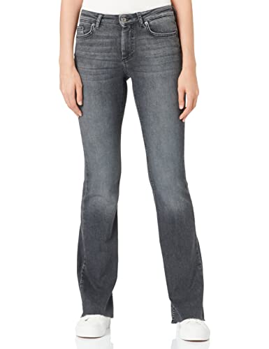 ONLY TALL Women's ONLBLUSH HW Slit Flared DNM REA109 TLL Jeans, Black Denim, M/36 von ONLY TALL