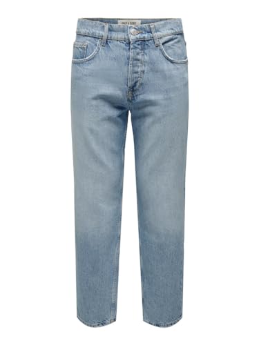 ONLY & SONS Herren Jeans ONSEDGE Loose 6986 - Relaxed Fit - Blau - Light Blue, Größe:31W / 32L, Farbvariante:Light Blue Denim 22026986 von ONLY & SONS