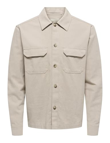 ONLY & SONS Herren Onscolt Reg L/S 0570 Shirt Noos, String, M ONLY & SONS Herren Onscolt Reg L/S 0570 Shirt Noos, String, M von ONLY & SONS