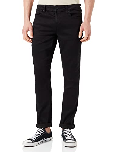 Herren O&S Slim Fit Jeans Basic Hose Denim Pants ONSLOOM Tapered Trousers Stoned Washed, Farben:Schwarz, Größe Jeans:31W / 34L von ONLY & SONS