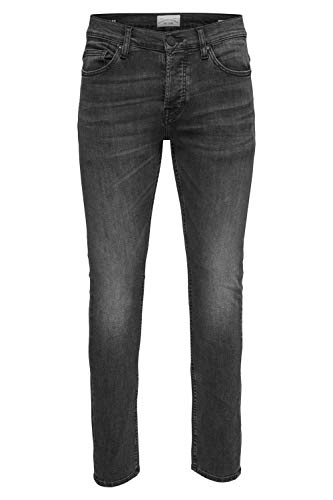 ONLY & SONS Herren Jeans 22010447 Black Denim 30-34 von ONLY & SONS