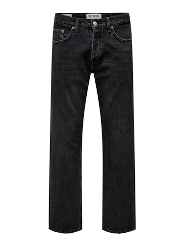 ONLY & SONS Male Locker geschnitten Jeans ONSEDGE Loose BLK OD 6985 DNM Jeans NOOS von ONLY & SONS