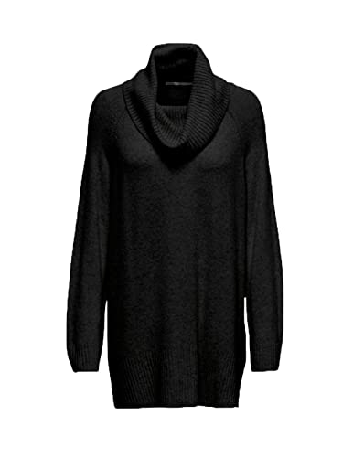 Bestseller ONLRONJA SEAWOOL L/S ROLL PULLOVER, schwarz(black (177911)), Gr. M von ONLY