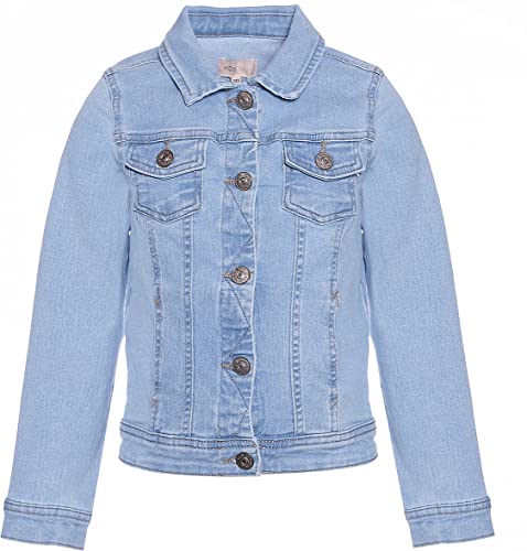 KIDS ONLY Mädchen Konsara Light Blue Dnm Jacket Noos Jeansjacke, Light Blue Denim, 122 EU von ONLY