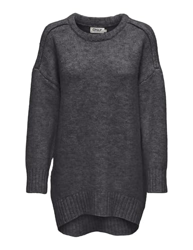 ONLY Damen ONLAYA Life L/S Loose O-Neck CC KNT Strickpullover 15324114,Magnet/Detail:Melange,M ONLY Damen ONLAYA Life L/S Loose O-Neck CC KNT Strickpullover 15324114,Magnet/Detail:Melange,M von ONLY