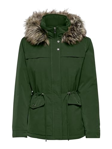 ONLY Damen Langer ONLNEWSTARLINE AW Parka CC OTW 15297128,Forest Night,XS ONLY Damen Langer ONLNEWSTARLINE AW Parka CC OTW 15297128,Forest Night,XS von ONLY