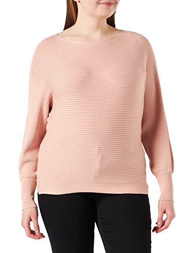 ONLY Damen Kurzer Strickpullover | Knitted Basic Stretch Sweater | Langarm Shirt U-Boot ONLADALINE, Farben:Rosa, Größe:S von ONLY