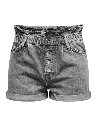 ONLY Damen Short 15200196 Grey Denim Xs von ONLY