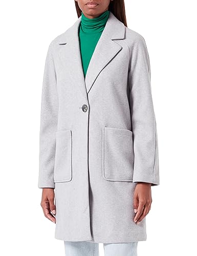 ONLY Damen ONLNEWVICTORIA Life Coat OTW NOOS Mantelkleid, Steeple Gray/Detail:Melange, XXL von ONLY