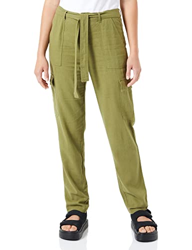 ONLY Damen Onlcaro Hw Belt Cargo Linen Bl Cc Pnt, Olive Branch, L / 32L von ONLY