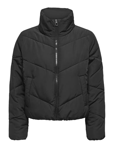 ONLY Damen Onlmaggi Life Solid Puffer Cc OTW Pufferjacket, Black, M ONLY Damen Onlmaggi Life Solid Puffer Cc OTW Pufferjacket, Black, M von ONLY