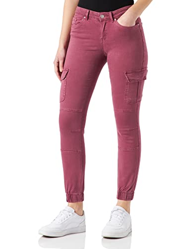 ONLY Damen Onlmissouri Reg Ank Life Pnt Noos Cargo Hose, Renaissance Rose, 38W / 32L EU von ONLY