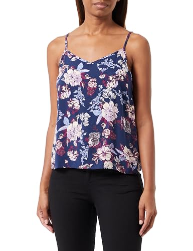 ONLY Damen Onlnova Life Vis Paris Singlet Aop, Patriot Blue/Aop:341 Augusta Fleur, 36 von ONLY