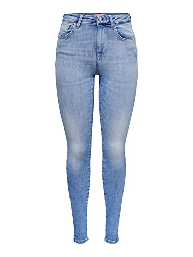 ONLY Damen Push-Up Jeans-Hose OnlPower Skinny-Fit Röhrenjeans Denim, Farbe:Blau, Jeans/Hosen Neu:XL / 30L von ONLY