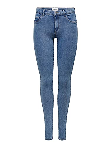 ONLY Damen Skinny Fit Jeans OnlRain reg, Farbe:Blau, Jeans/Hosen Neu:M / 32L von ONLY