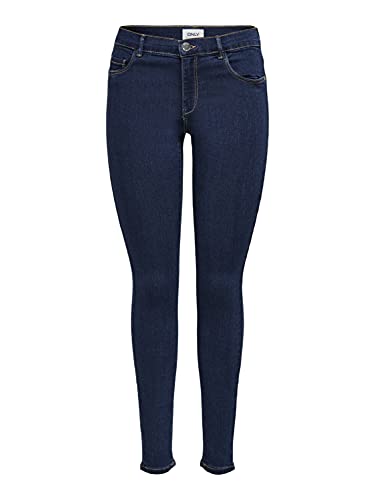 ONLY Damen Skinny Fit Jeans OnlRain reg, Farbe:Dunkelblau, Jeans/Hosen Neu:M / 34L, Dark Blue2 von ONLY