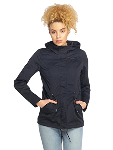 ONLY Damen Parka Onlnew Lorca Spring Canvas CC OTW, Blau (Blue Graphite), 40 (Herstellergröße:L) von ONLY