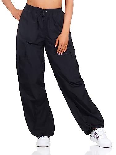 ONLY Damenhose ONLJOAN Parachute Cargo Pant OTW (as3, Waist_Inseam, m, Numeric_32, Black) von ONLY