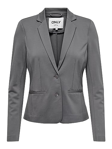 ONLY Damen Jacke Blazer ONLPoptrash Damensakko mit Knopfverschluss 15153144 Plum Kitten M von ONLY