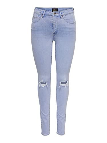 ONLY Women's ONLFOREVER HIGH HW Dest SK DNM GEN327 Jeanshose, Light Blue Denim, S / 32L von ONLY