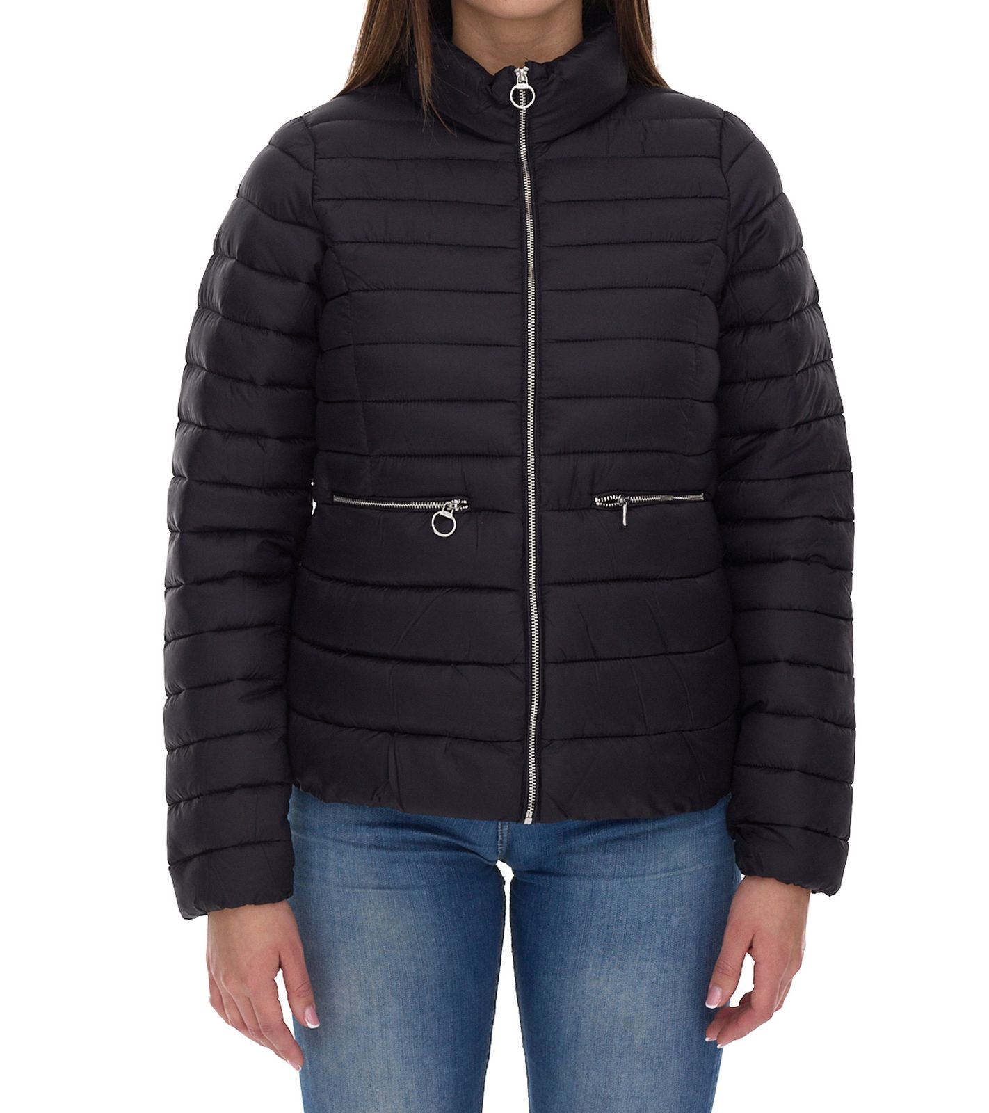 ONLY Madeline Damen stylische Stepp-Jacke Übergangs-Jacke mit Stehkragen Basic-Jacke 15242441 Schwarz ONLY Madeline Damen stylische Stepp-Jacke Übergangs-Jacke mit Stehkragen Basic-Jacke 15242441 Schwarz von ONLY