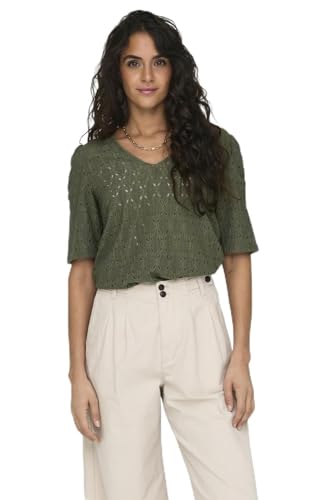 ONLY Onlrosa S/S V-Neck Puff Top JRS von ONLY