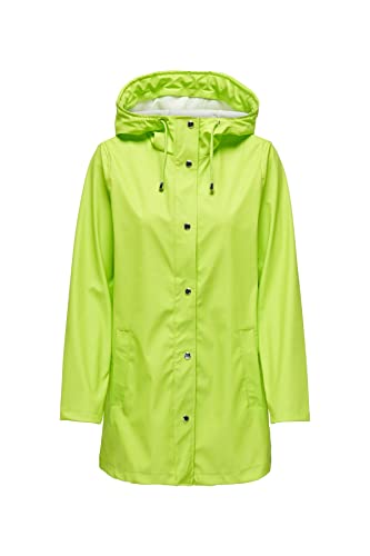 ONLY Women's ONLELLEN Raincoat CC OTW Regenmantel, Lime Punch, XS von ONLY