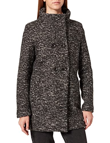 ONLY Womens ONLNEWSOPHIA Wool Coat CC OTW Jacke, Black-White, Large von ONLY