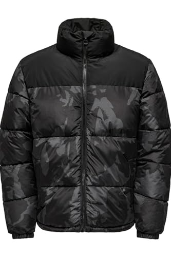 ONLY&SONS Herren Jacke ONSMELVIN LIFE LF PUFFER JACKET OTW VD (L, phantom) von ONLY